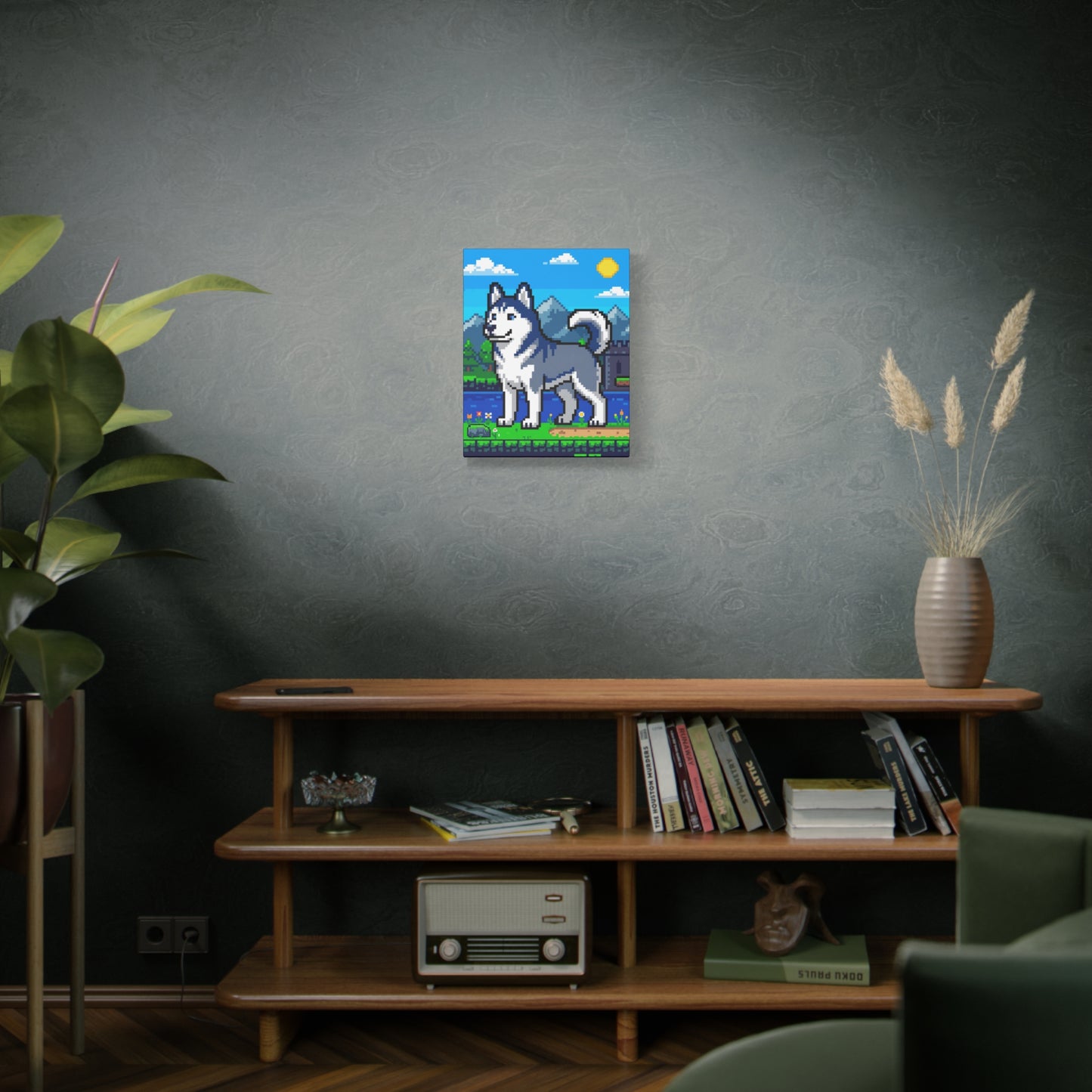 Custom Pet Portrait Canvas â Pixel Art Style
