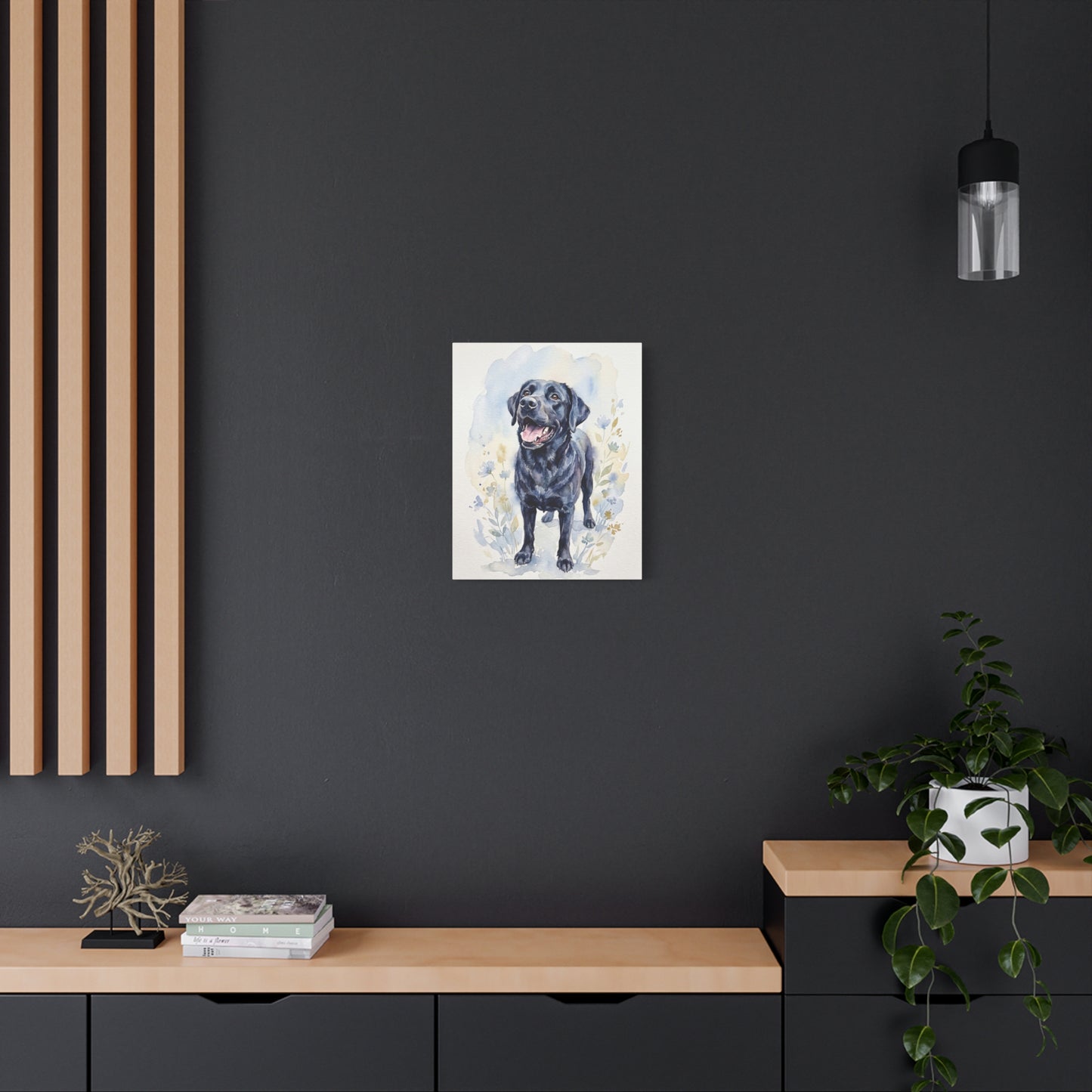 Custom Pet Portrait Canvas — Watercolor Style