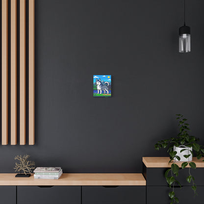Custom Pet Portrait Canvas — Pixel Art Style