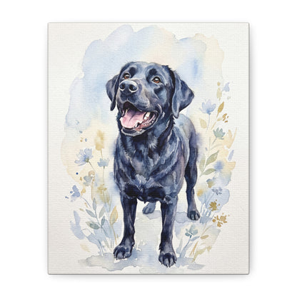 Custom Pet Portrait Canvas — Watercolor Style