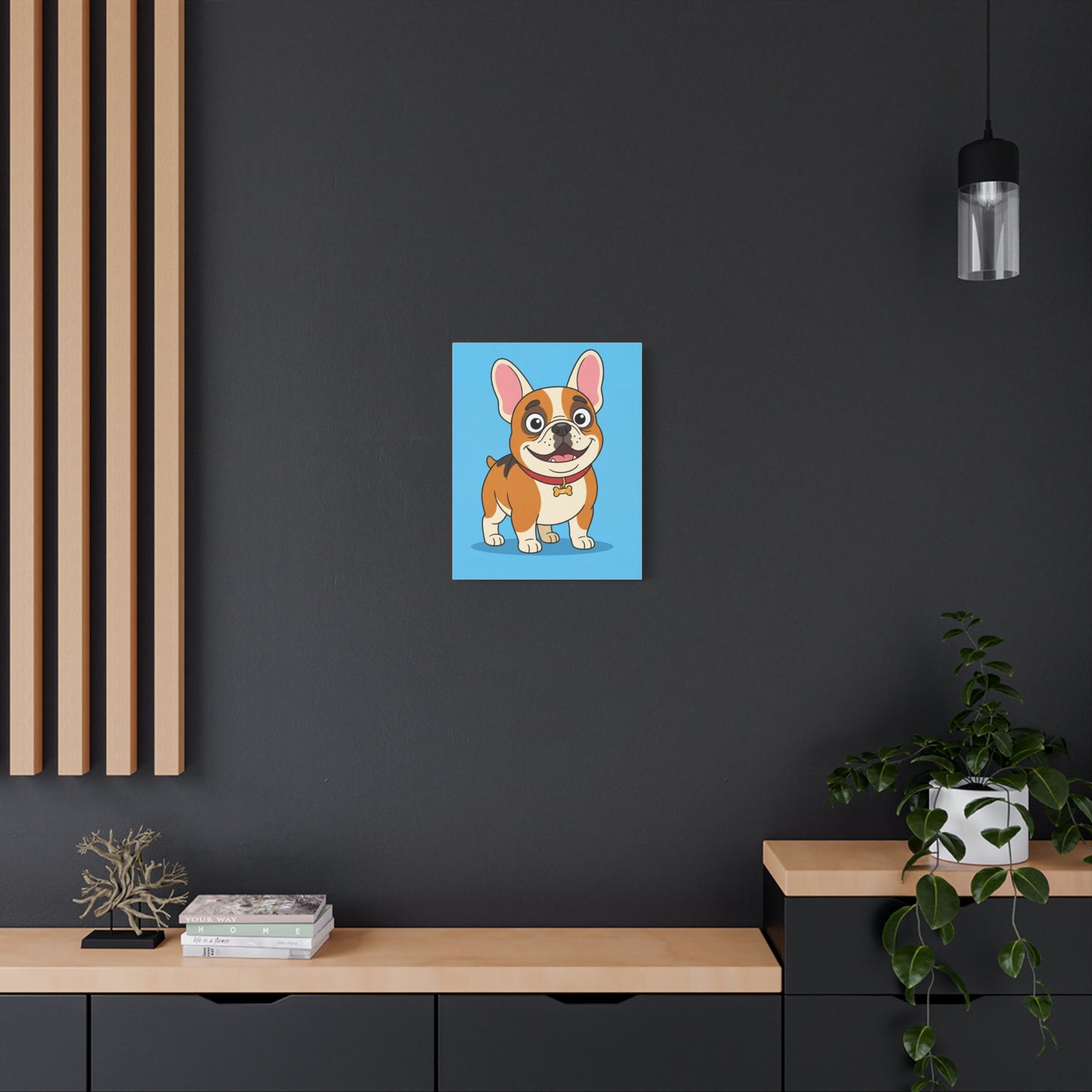 Custom Pet Portrait Canvas — Cartoon Style